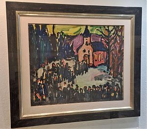 Lois Huber (Evenhausen) : Gang zur Kapelle (Wallfahrt). - Joseph Steutzger / Wasserburg am Inn & Buch am Buchrain