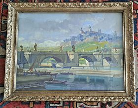 Otto Hamel (  ) : Ansicht der Würzburger Marienveste. - Öl/Leinwand. - Joseph Steutzger / Wasserburg am Inn & Buch am Buchrain