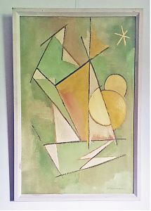 Adolf Kleemann (1904 Waldsassen - 1989 Starnberg) : KOMPOSITION. - Gouache. - Joseph Steutzger / Antiquariat & Kunsthandel / Buch am Buchrain & Wasserburg am Inn