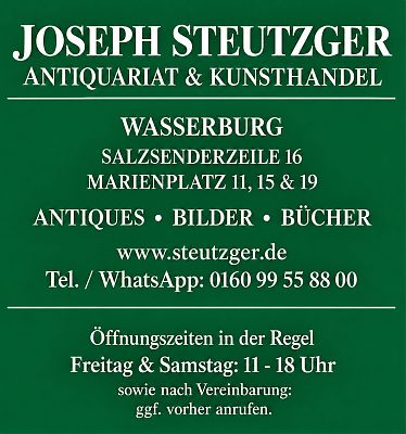 Öffnungsszeiten Oktober/2026 : Antiquariat Steutzger : Wasserburg am Inn & Buch am Buchrain